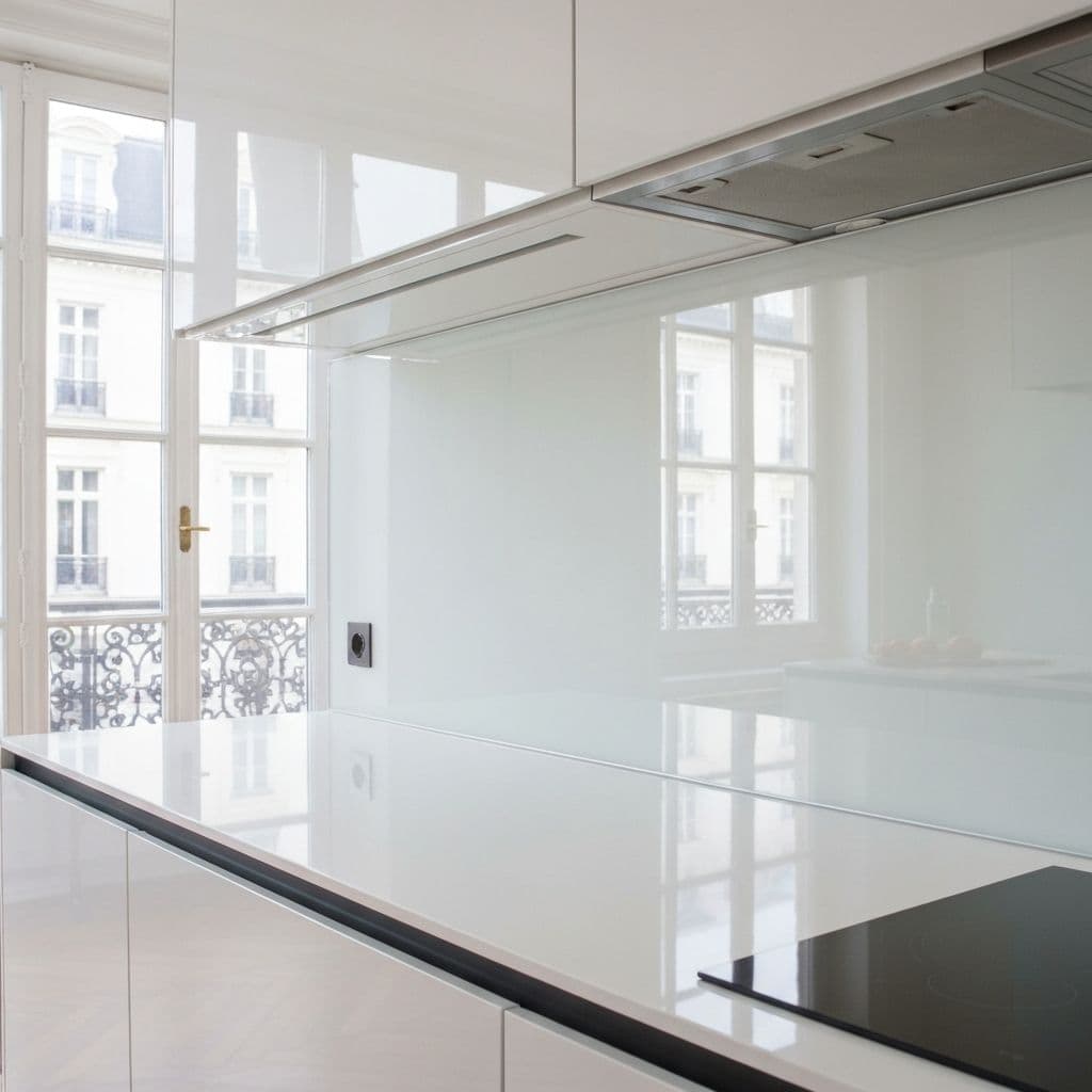 Crédence Verre Cuisine - Miroiterie Charles Costa Paris