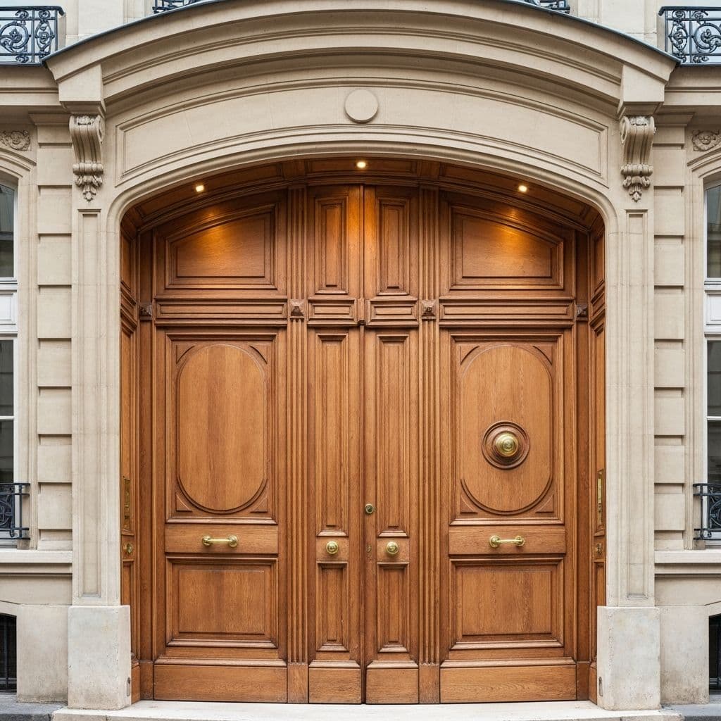 Porte d'Entrée Bois - Charles Costa Paris