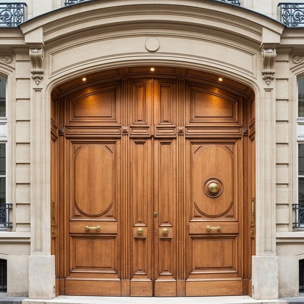 Porte d'Entrée Bois - Charles Costa Paris